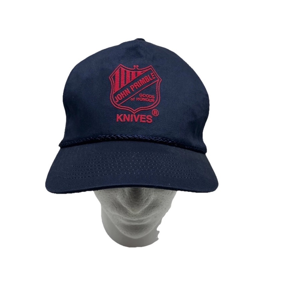 John Primble Knives Advertising Hat Vintage Navy Snapback